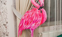Фламинго, 2 фигуры.  Алиса в стране Чудес. Декор. Аренда. Заказать. Затейник. Херсон. Николаев.