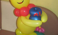 Винни пух из шаров. 